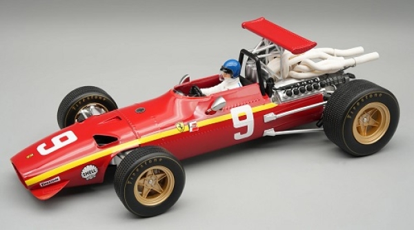 TMD18317C Ferrari 312 F1/68 Nürburgring GP 1968 #9 Driven by: Jacky Ickx - with driver figure 1:18